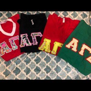Alpha Gamma Delta Letter Jerseys